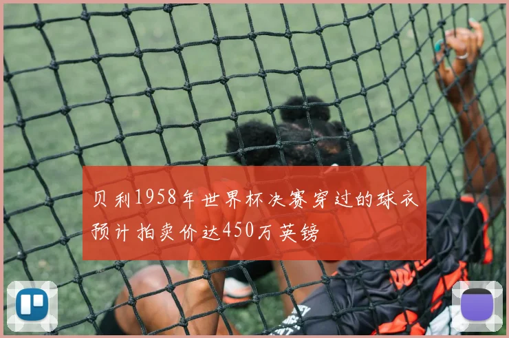 贝利1958年世界杯决赛穿过的球衣预计拍卖价达450万英镑